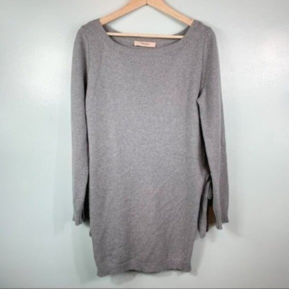 Twin-Set Gray Long Sleeve Knit Sweater